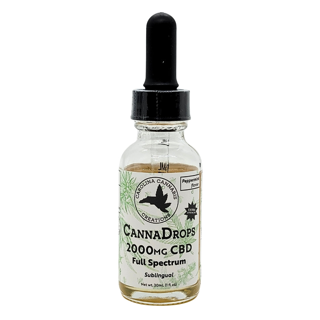 Full Spectrum 2000mg CBD Oil | Peppermint | Carolina Cannabis Creations - High Five CBD