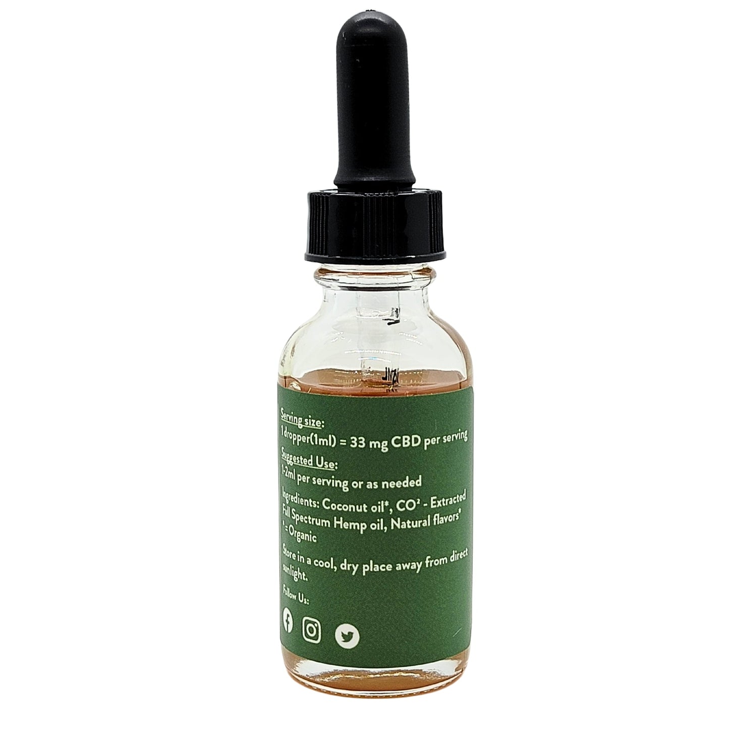 Full Spectrum 1000mg CBD tincture | Raspberry | Carolina Cannabis Creations - High Five CBD