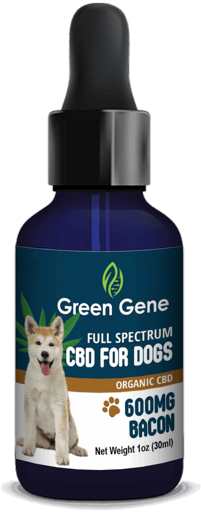 Full Spectrum CBD Oil for Dogs Bacon Flavor for Canine Happiness (300MG-600MG) - High Five CBD